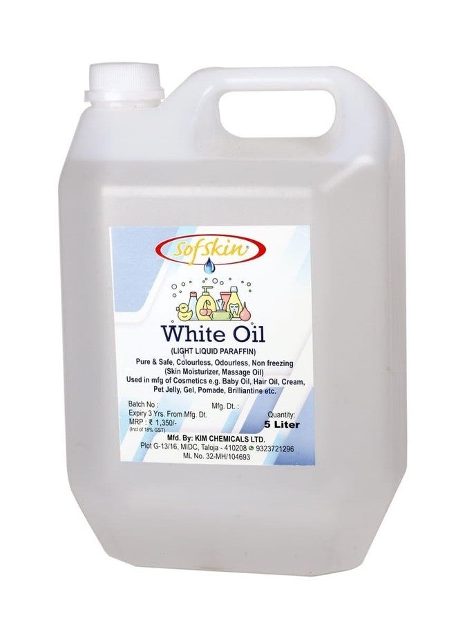 SOFSKIN WHITE OIL, (Liquid Paraffin IP) - 500 ml. Pure & Safe, Clear Transparent like water, Odourless, Does not freez in winter, safe for babies, pH5.5 - No skin allergy (See Photos & Video) (Small) - Image 3