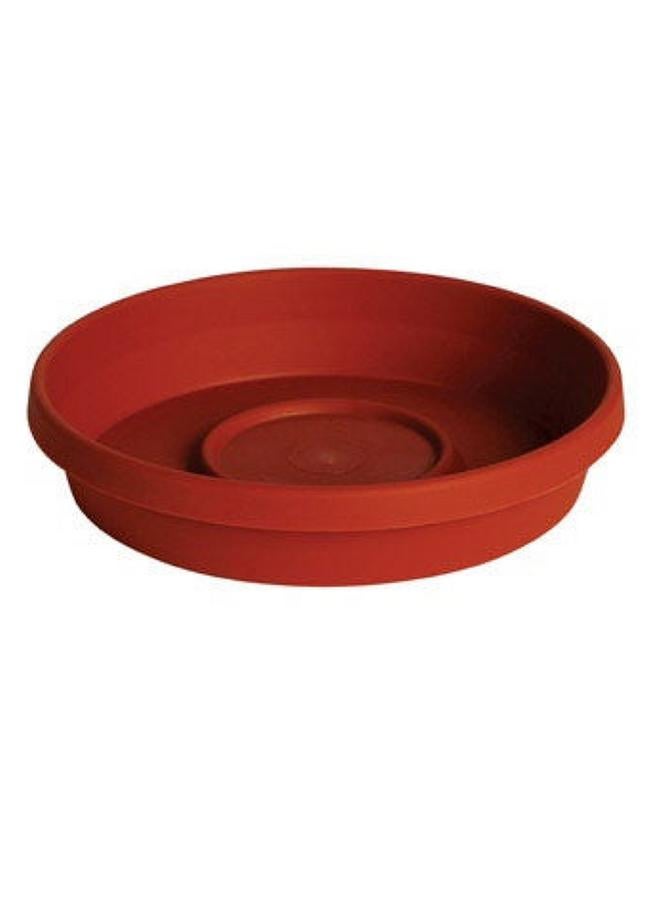 Fiskars Pottery Weather Resistant UV-Protected Smooth Finish Pot Saucer Red 25.4cm 20-51010
