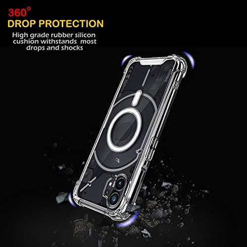 Plus Thermoplastic Polyurethane Wireless Charging Support Back Cover for Nothing Phone 1 - Scratch-Resistant, Clear - Image 3