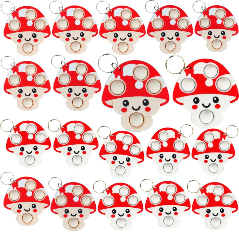 mypush popo 20 Packs Classroom Students Bulk Bubble Mushroom Mini Pop Holiday Rewards Party Favors - Image 3