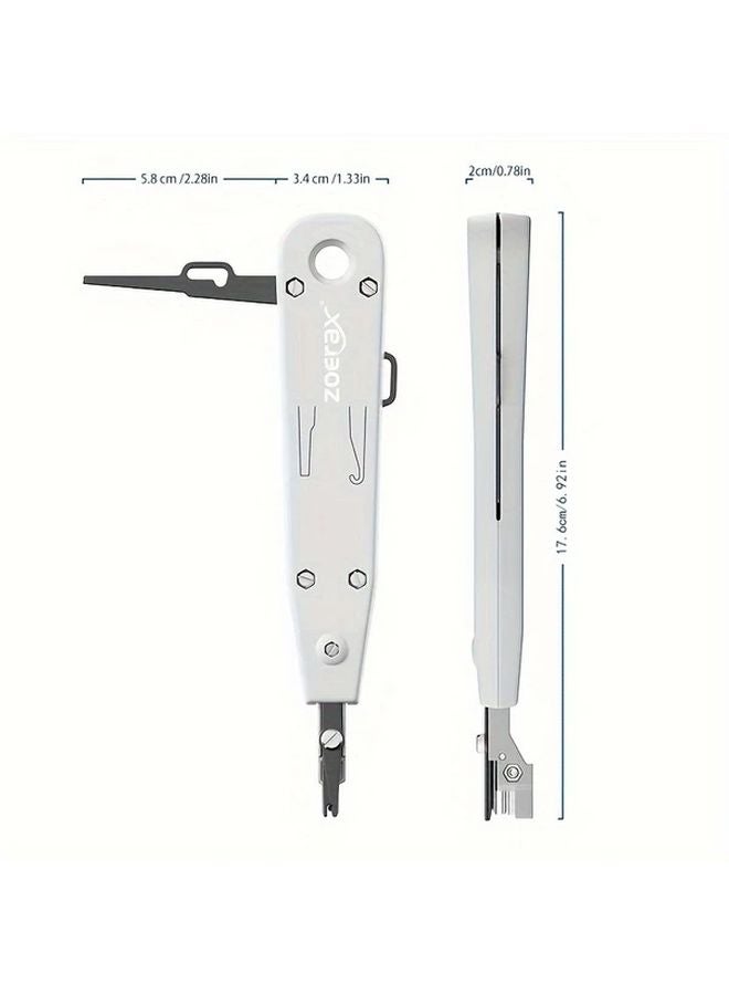 Black Punch Down Tool 110 Wire Cutter Knife For RJ45 Keystone Jack Network Cable Telephone Module - Image 4