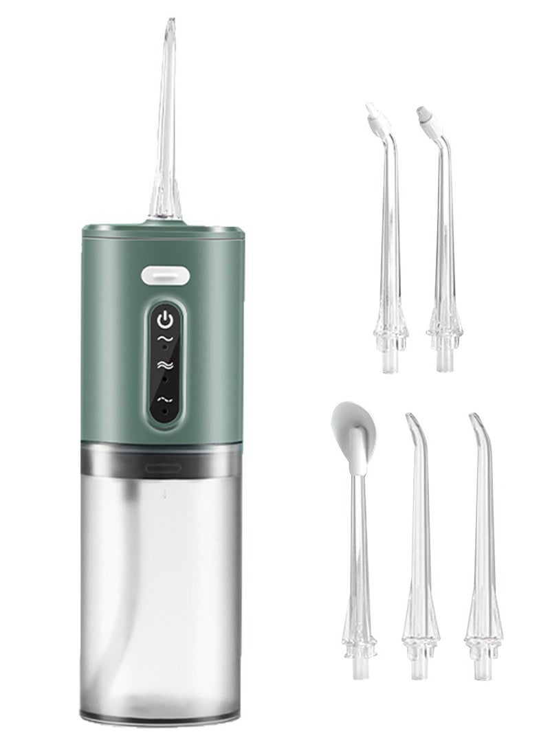 LaPalo Water Dental Flosser Teeth Pick:Portable Cordless Rechargeable Water Flossers for Teeth Cleaning - Waterproof Aqua Flosser, Portable Oral Irrigator for Dental Cleaning with 5 Jet Tips – Braces Home Travel - Image 1