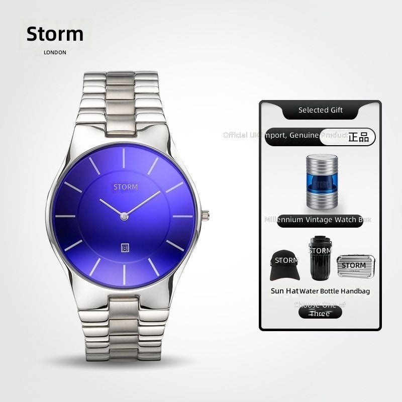 STORM British Imported Slim-XXL Series Men's Watch with Date Display and Laser Glass - Image 2