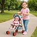 fash n kolor Toy Doll Stroller for Kids Foldable Baby Doll Stroller with Safety Belt Storage Basket Lightweight Pretend Play with Best Gift for Girls Boys Ages 2 3 4 5 Unicorn Design - Image 4