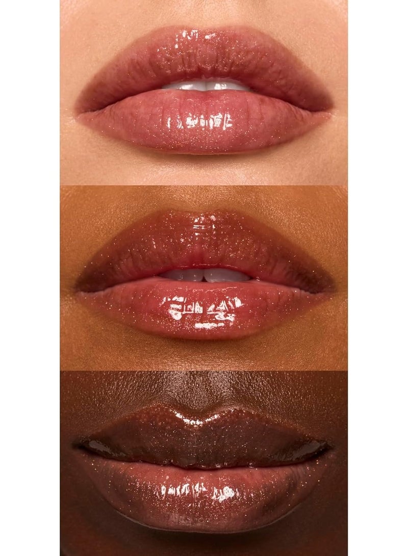 إلف زيت الشفاه المنعش والمغذي والمرطب بلمسة نهائية لامعة للغاية وطبقة شفافة من اللون، غير لزج، كريستال بولر - Image 3