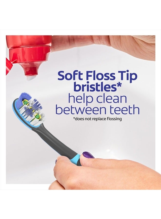Colgate فرشاة أسنان تعمل بالبطارية 360 تهتز لتنظيف عميق، فرشاة أسنان قابلة للتخلص مع بطارية AAA واحدة مرفقة، تنظيف كامل للفم، عبوة واحدة - Image 4