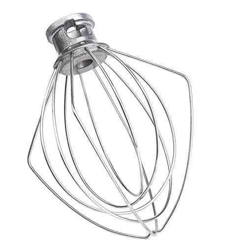 TIZZE 6-Wire Whip Attachment Fits KitchenAid Tilt-Head Stand Mixer Replace K45WW, Stainless Steel, Egg Heavy Cream Beater, Cakes Mayonnaise Whisk - Image 4