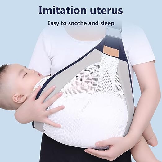 Dhadh Baby Newborn Carrier, Adjustable Baby Carrier for Newborns from Birth, Breathable Baby Sling with Thick Shoulder Straps, Baby Carrier Wraps for Babies - Image 3