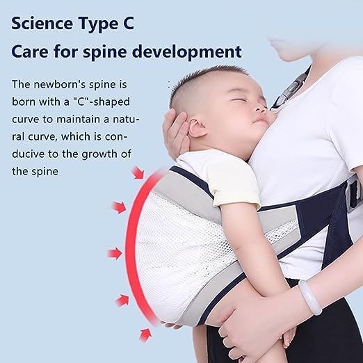 Dhadh Baby Newborn Carrier, Adjustable Baby Carrier for Newborns from Birth, Breathable Baby Sling with Thick Shoulder Straps, Baby Carrier Wraps for Babies - Image 5