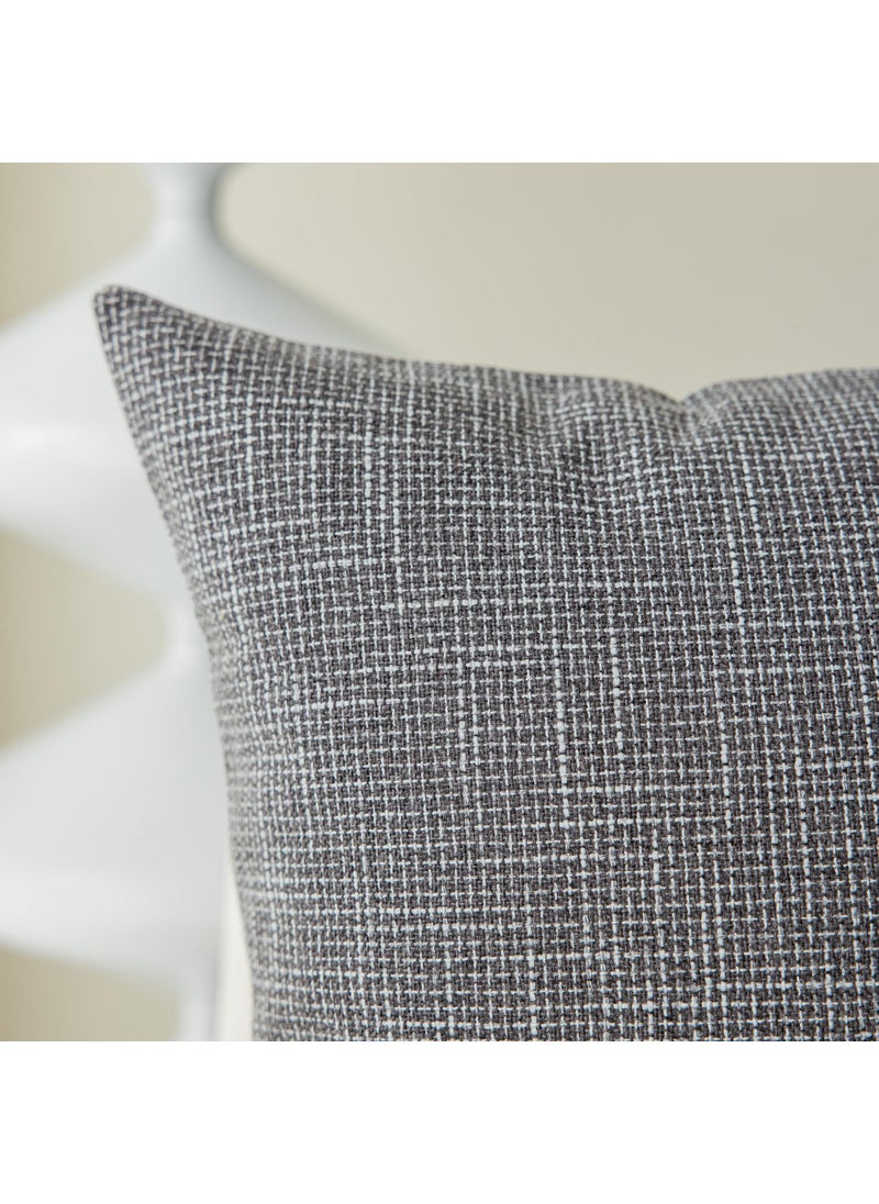 K KEVIN TEXTILE Kevin Textile Set of 2 Lumbar Throw Pillow Covers  Linen Soft Couch Cushion Case  Decorative Linen Soft Pillowcase for Chair Sofa  12x20 Inch/30x50 cm (Dark Grey)  - Image 3
