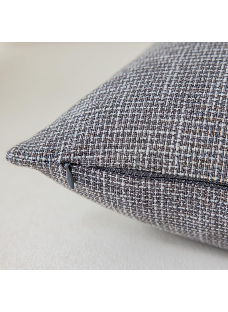 K KEVIN TEXTILE Kevin Textile Set of 2 Lumbar Throw Pillow Covers  Linen Soft Couch Cushion Case  Decorative Linen Soft Pillowcase for Chair Sofa  12x20 Inch/30x50 cm (Dark Grey)  - Image 2