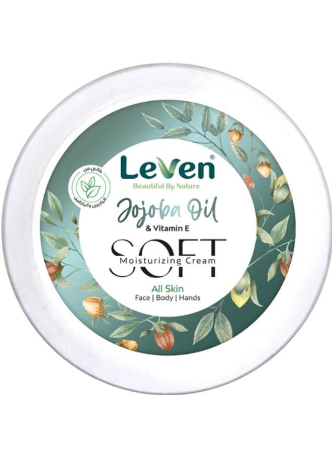 LEAVEN - Soft Moisturizing Cream Jojoba Oil & Vitamin E 75 ml - Image 1