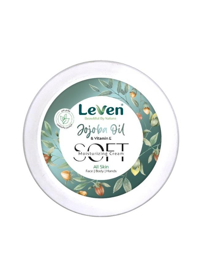 LEAVEN - Soft Moisturizing Cream Jojoba Oil & Vitamin E 75 ml - Image 1