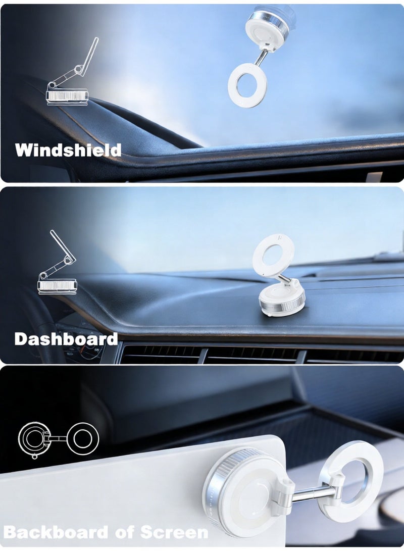 Car Phone Holder for Magsafe 36KG Strongest Suction And 108lb Strongest Magnetic 360° Adjustable Car Phone Mount, Phone Holders for Your Car for iPhone16/15/14/13 Series, Android and All Smartphones - Image 3