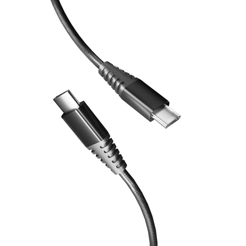 Basesailor 100W USB C to Type C Nylon Braided Charger Cable [6 months WARRANTY] Fast Charging Cable Compatible for iPhone,Samsung,Oneplus,Nothing & Other Devices, High Speed Data Cable(Black) - Image 1