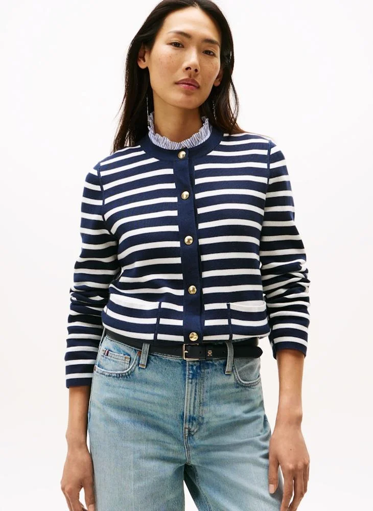 تومي هيلفيغر كارديجان طويل بأكمام قابلة للعكس