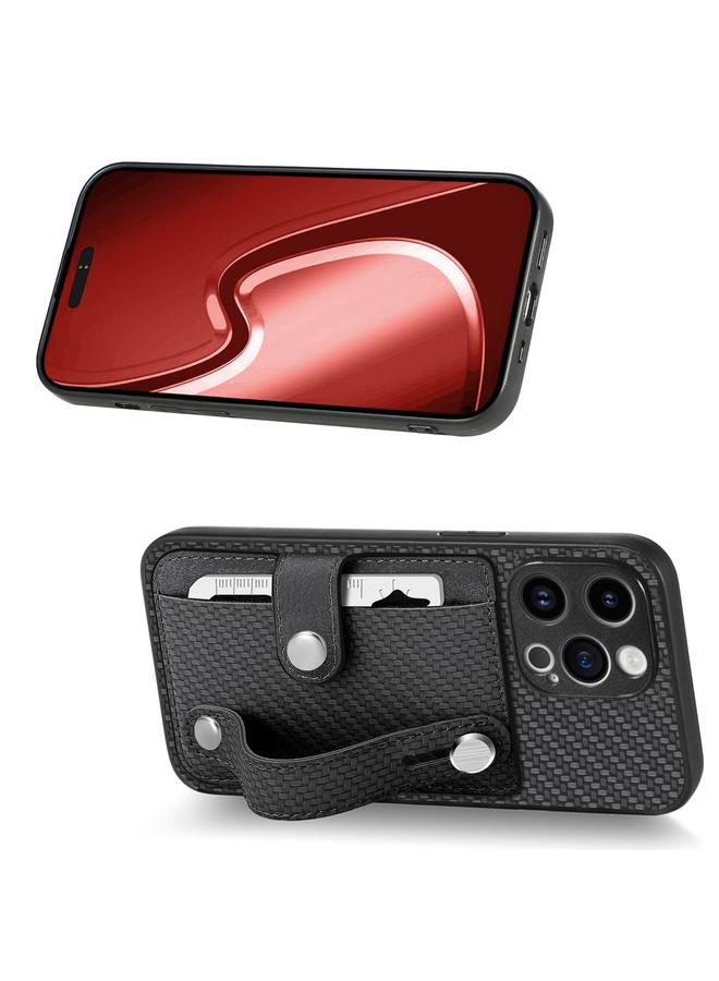 S-TOP Case For iPhone 15 Wristband Kickstand Card Wallet Back Phone Case with Tool Knife - Image 2