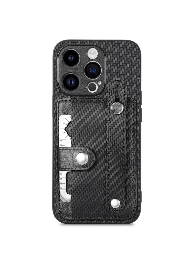S-TOP Case For iPhone 15 Wristband Kickstand Card Wallet Back Phone Case with Tool Knife - Image 1