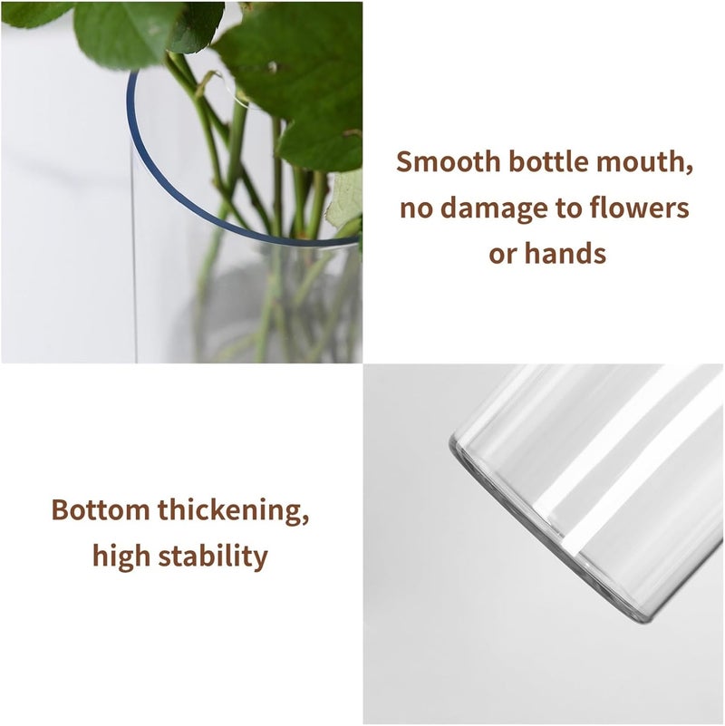 Guluto Unbreakable Transparent Flower Base, Acrylic, Stylish, Elegant, Large, Interior Vase, Hydroponic, Flower Arrangement, Artificial Flowers, Suitable for Living Room, Bedroom, Office Decoration - Image 5