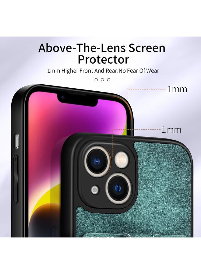 S-TOP Case For iPhone 12 mini Retro Skin-feel Ring Card Wallet Phone Case - Image 5