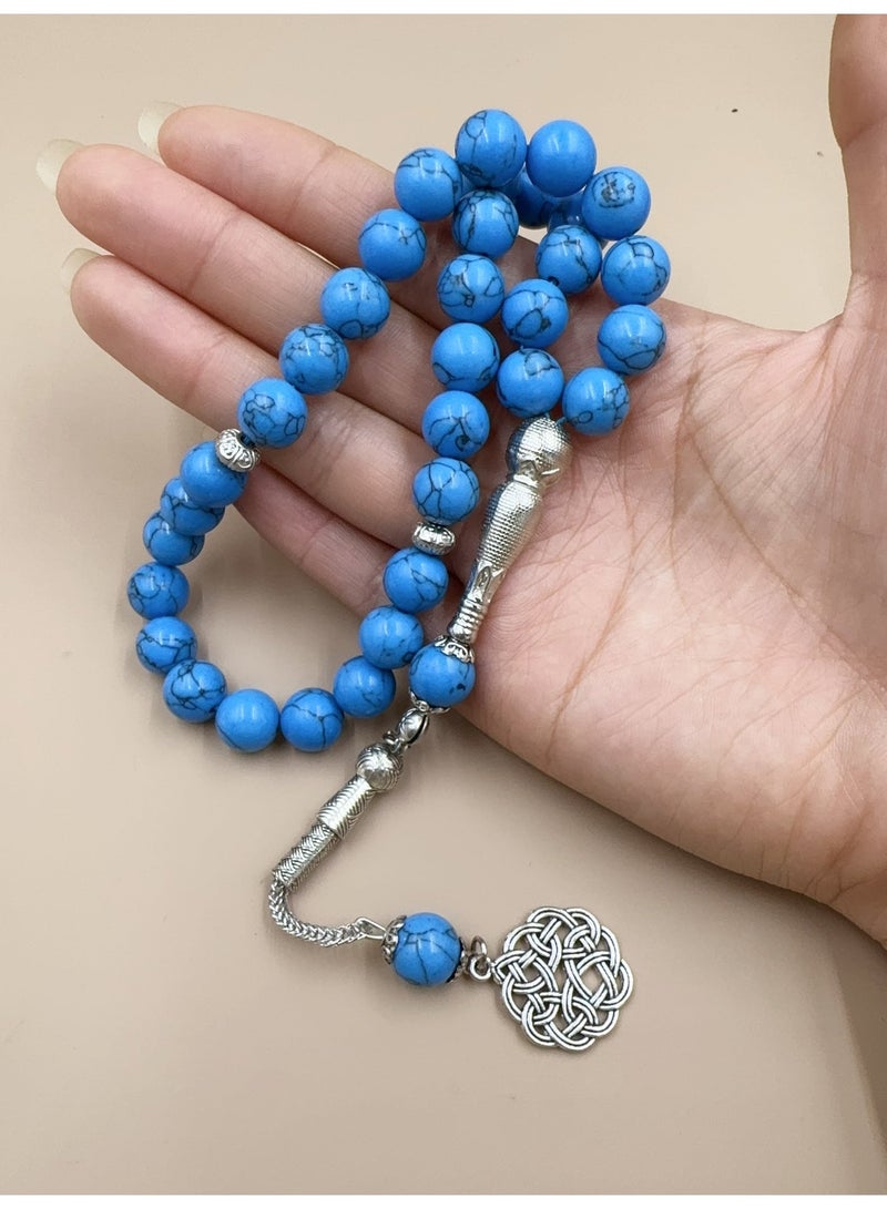 عام 33 سبحة صلاة من الحجر الصناعي/ta S مغلقة/10 مم - Image 4