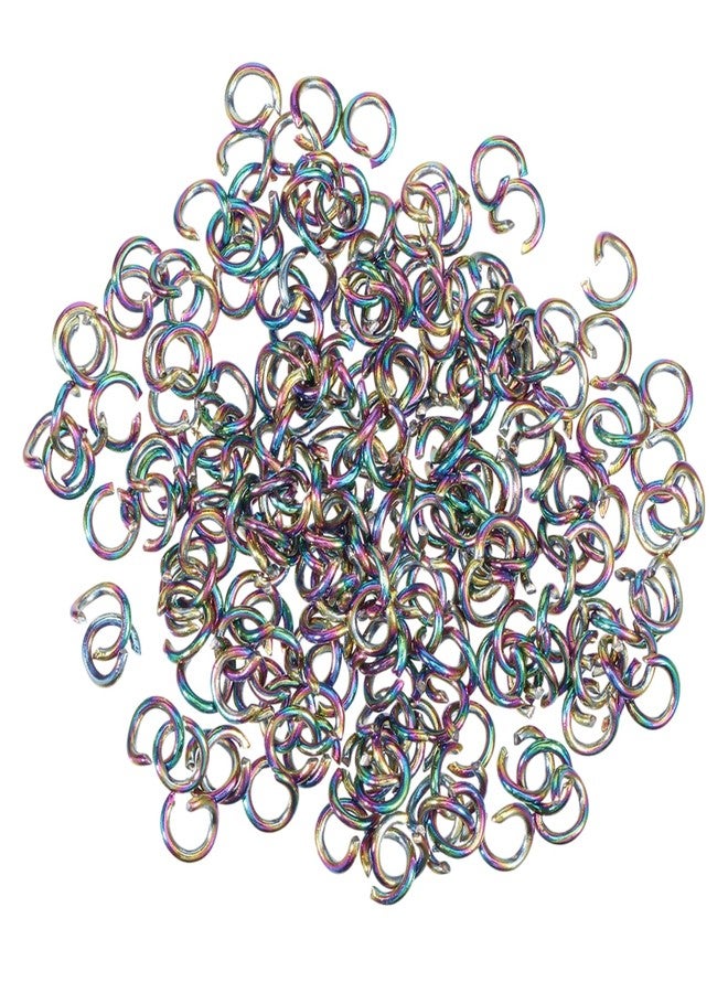 CHGCRAFT 200Pcs Stainless Steel Jump Rings 3.5mm Rainbow Color Open Jump Rings 304 Plating Jump Rings for Necklace Bracelet Earrings Making, 22 Gauge - Image 1