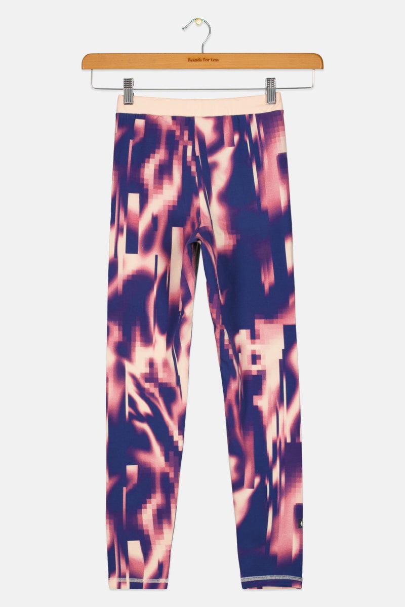 Adidas ت leggings تدريب 3 خطوط للبنات، خوخي - Image 2