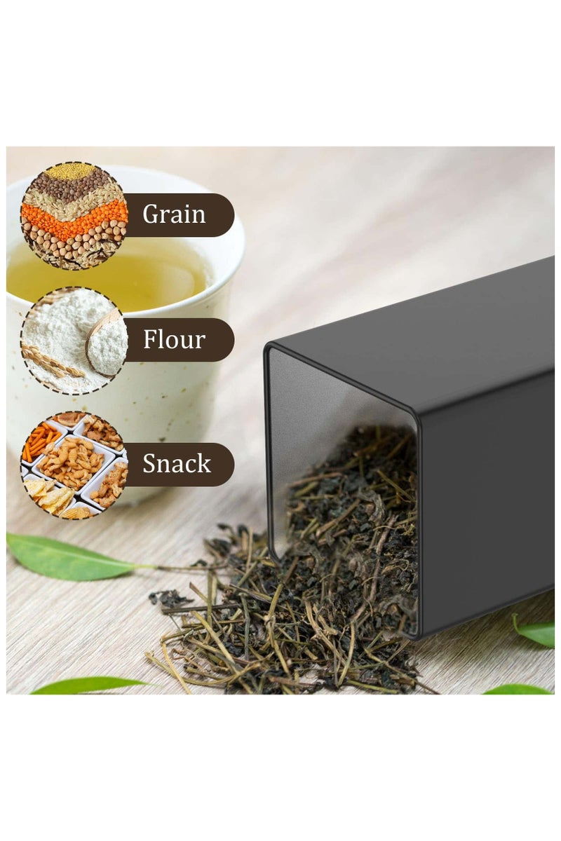 Anmi 3 Piece Luxury Coffee & Tea Canister Set, 1000ml Airtight Metal Tins with Bamboo Lids & Labels, Premium Kitchen Storage for Sugar, Arabic Coffee Beans, Gift Box (Gold/Copper) - Image 5