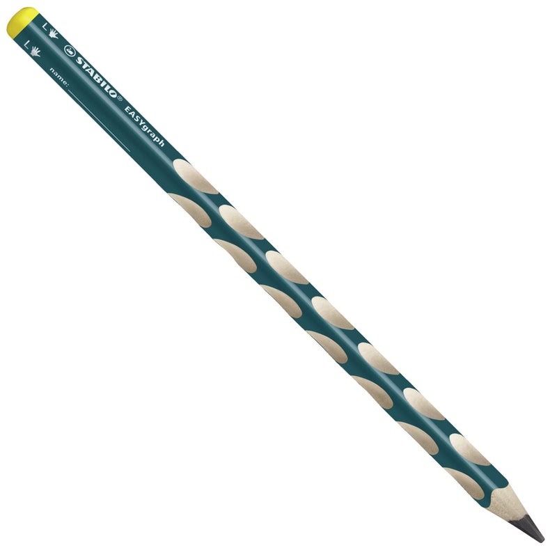 STABILO 315 mm HB Ergonomic Graphite Wooden Pencil Left Handed Easygraph Pack of 2 Petrol - Image 2