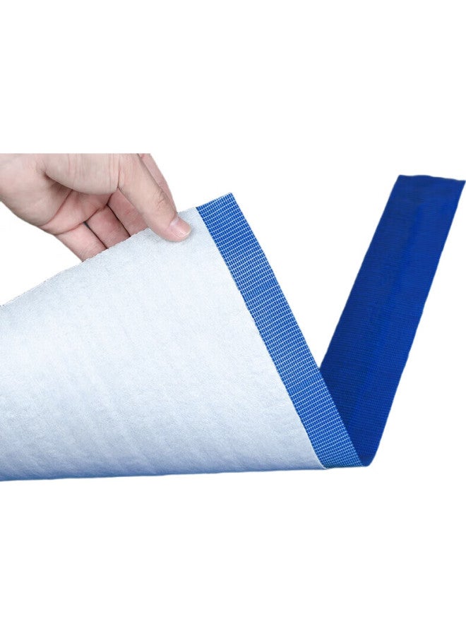 Miloch Miluqi Strong Adhesive Baseboard Tape, High Adhesion, Wear-Resistant, Waterproof, Single-Sided Floor Covering, Renovation Masking, Carpet Fixation, No Residue Left, Can Be Hand-Torn, Blue - 60Mm Wide * 50 Meters [1 Roll] - Image 1