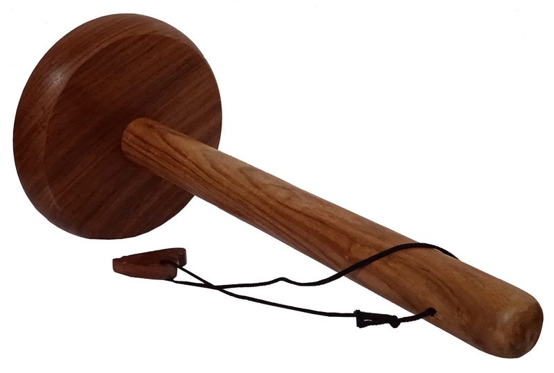 Purpledip Wooden Tissue Roll Paper Towel Holder Stand for Kitchen Bathroom (12518) - Image 3