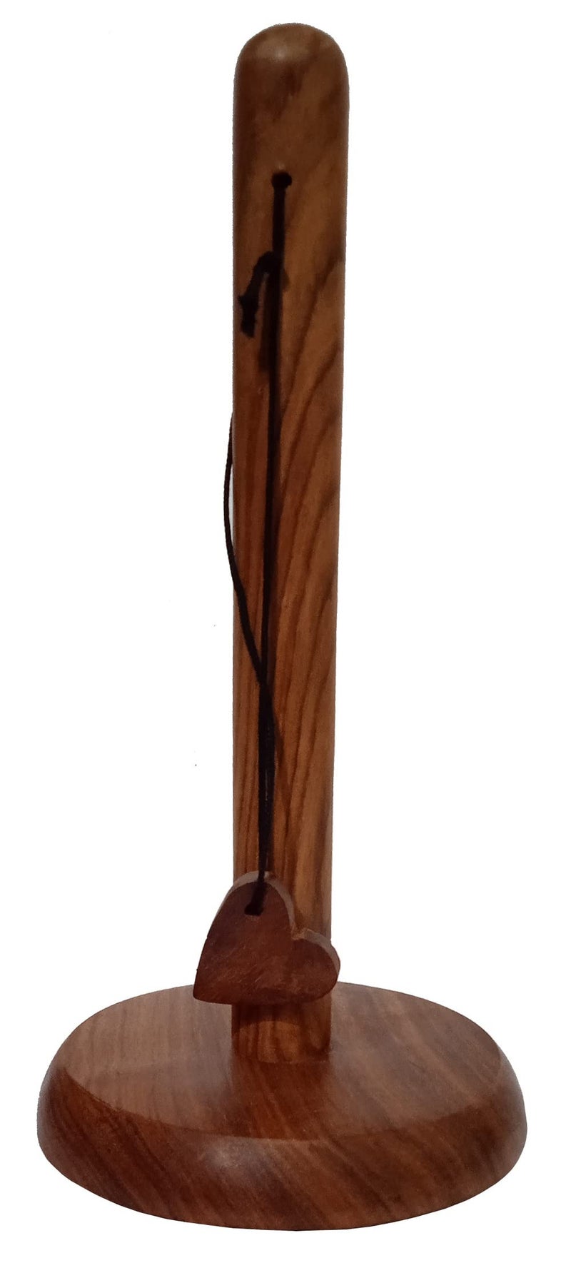 Purpledip Wooden Tissue Roll Paper Towel Holder Stand for Kitchen Bathroom (12518) - Image 1