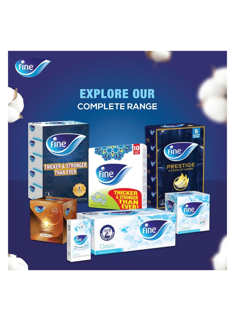 فاين مناديل وجه مكعبة 1 علبة تحتوي على 100 ورقة × طبقتين - Image 2