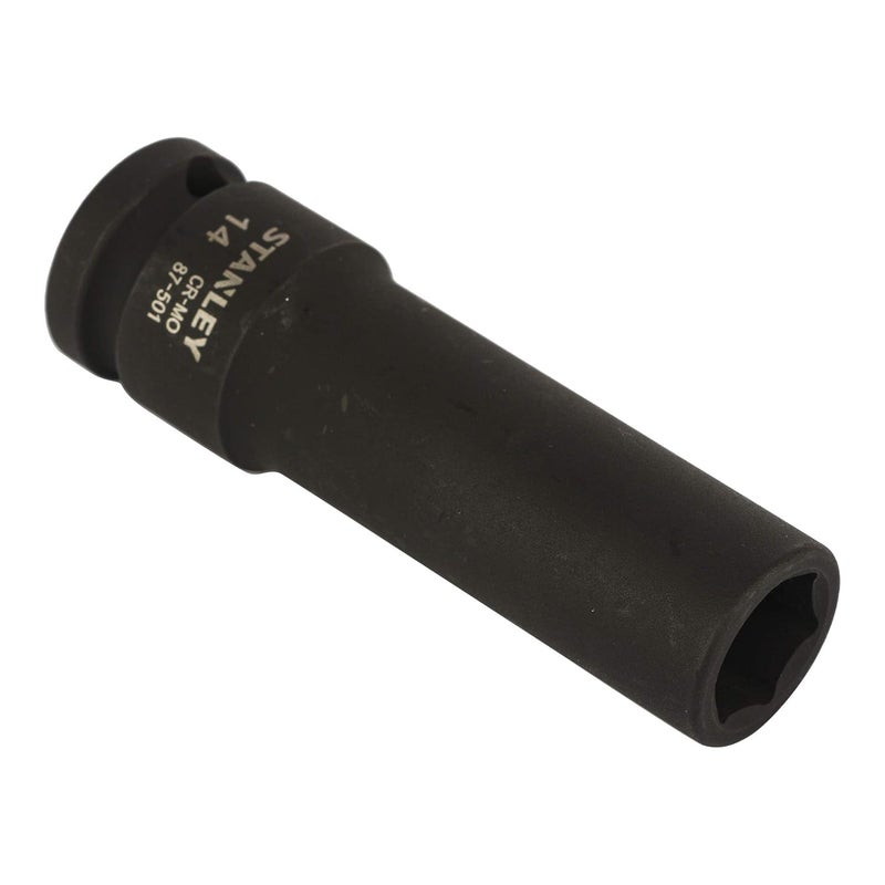 Stanley STANLEY STMT875018B ChromeMolybdenum Steel Impact Deep Socket 12 inch 14 mm Black  - Image 4