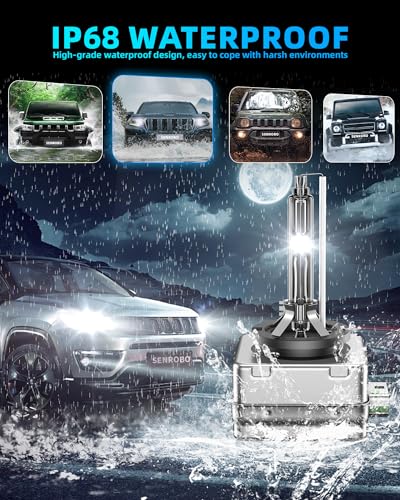 SENROBO Compatible with GMC 2015-2020 Yukon XL Denali 2013-2019 Acadia D3S HID Xenon Headlight Bulbs, 6000K Cool White, Pack of 2 - Image 5