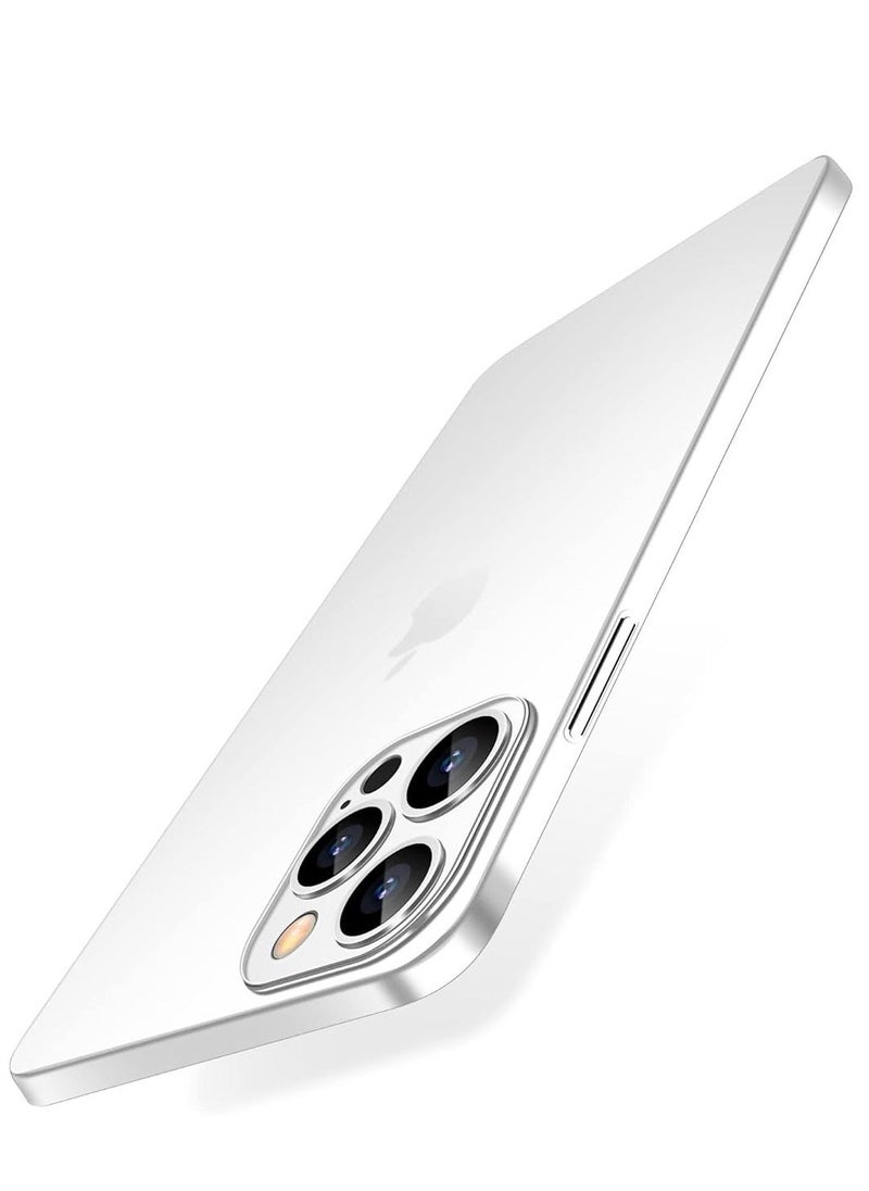 ELTRAZONE iPhone 15 Pro Max Slim Case | 0.2mm Paper-Thin Lightweight Case | Matte Finish PP Back Protection | Anti-Fingerprint & Anti-Yellowing | Compatible with iPhone 15 Pro Max 6.7 Inch - Transparent White - Image 1