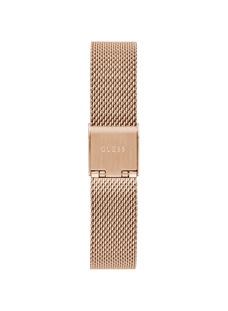 GUESS Women's Mesh Analog Rose Gold Tone Case Quartz Watch - GW0550L3 - Image 4
