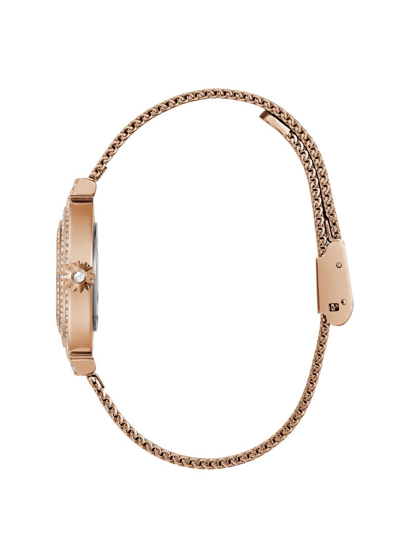 GUESS Women's Mesh Analog Rose Gold Tone Case Quartz Watch - GW0550L3 - Image 3