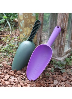 Oasisgalore Plastic Garden Shovel Hand Trowel Tool, Digging Planting Kids Beach Sand Toys Pet Food Scoop 2 Pcs  - Image 2