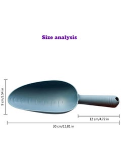 Oasisgalore Plastic Garden Shovel Hand Trowel Tool, Digging Planting Kids Beach Sand Toys Pet Food Scoop 2 Pcs  - Image 3