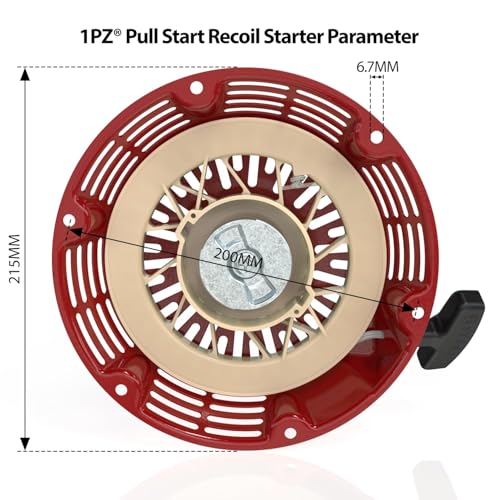 1PZ 2QX-SG6 Recoil Starter Pull Start Replacement for Honda GX340 GX390 GX610 GX620 11hp 13hp 28400-ZEE3-W01ZA Generator Replaces - Image 2