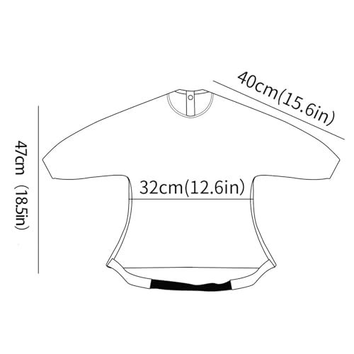 CoolaPeach 2Set Feeding Bibs Long Sleeve Baby Bib - Mess-Proof Feeding Bibs for Babies - Adjustable, Waterproof, and Highchair/Table Attachment,Fits Ages 6-24 Months(Sunflower) - Image 4