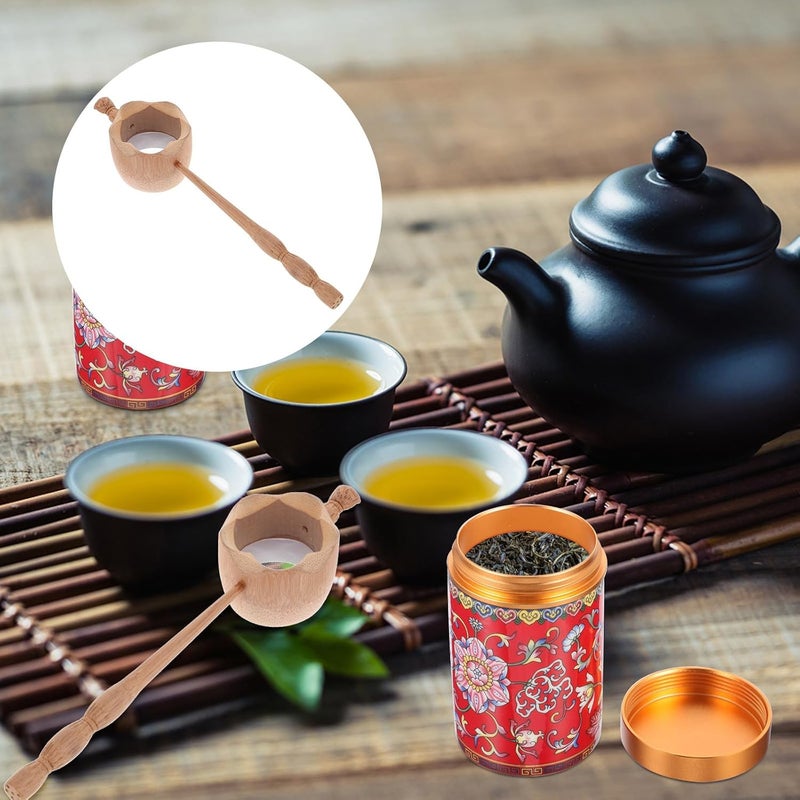 VICASKY Tea Strainer Long Handle Tea Filter Colander Chinese Accessory for Loose Leaf Brewing - Image 4