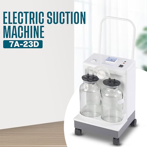 MEDILMA® Yuwell Electric Suction Machine 7A-23D Jars for Vacuum Suction during Medical Surgery in Hospitals, Clinics and Medical Centers (1 Year Warranty) - Image 2