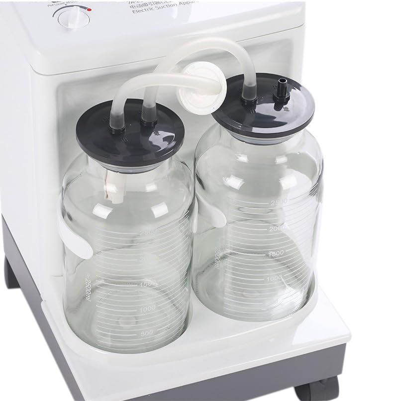 MEDILMA® Yuwell Electric Suction Machine 7A-23D Jars for Vacuum Suction during Medical Surgery in Hospitals, Clinics and Medical Centers (1 Year Warranty) - Image 4