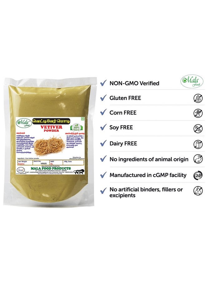 Generic Mala Vetiver Root Powder 100 Gmskhus Khus Powdervetiveria Zizanioides Powder 100 Gms - Image 2