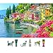 Blueforest 500 Piece Puzzle for Adults Italian Lake Como Jigsaw Puzzle 23x15 Inch Unique Shaped Pieces Art Puzzle Hard Difficult Challenging Fun Puzzles - Image 2