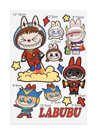 Pop Mart Labubu Waterproof Cartoon Electric Vehicle Sticker, Reflective Scratch-Resistant Car Body Decal, Automotive Decorative Sticker, 21×30 cm - pzsku/ZE86D961D7FCB41B2B60FZ/45/1750843142/e7a823b4-49cf-431d-92df-b0caf85fb113