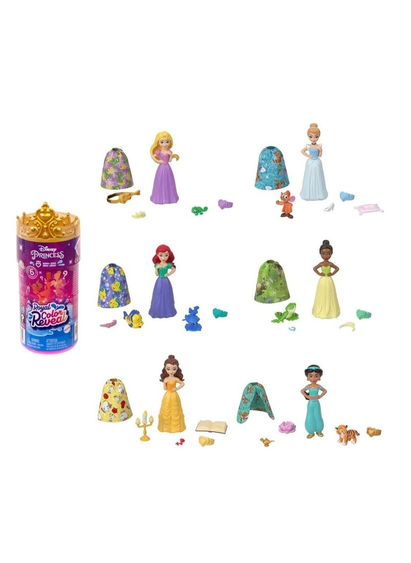 Mattel Games Disney Princess Small Doll - Royal Color Reveal Spring  - Image 5
