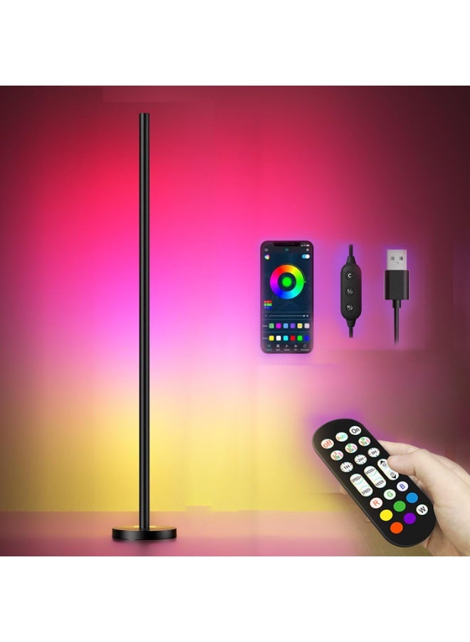 RGB Floor Lamp, Smart RGBICW LED Corner Floor Lamp 2 Pack - 16 Million DIY Colors, 68+ Scenes, Music Sync, App & Remote Control, Color-Changing Ambient Lighting for Living Rooms, Bedrooms, and Gaming Room - Image 1